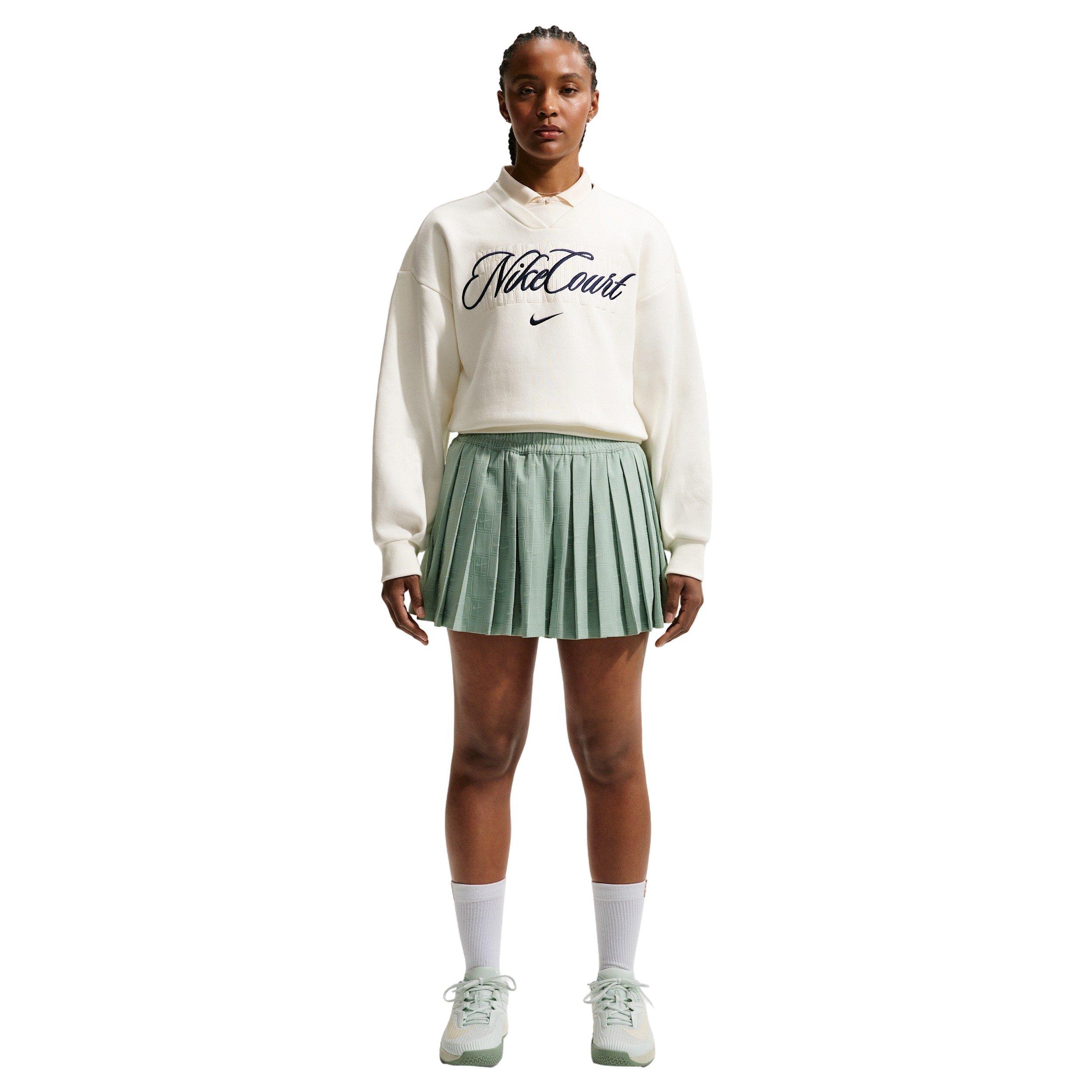 Nike Women's NikeCourt Court Collection Dri-FIT High-Waisted Tennis Shorts - GREEN